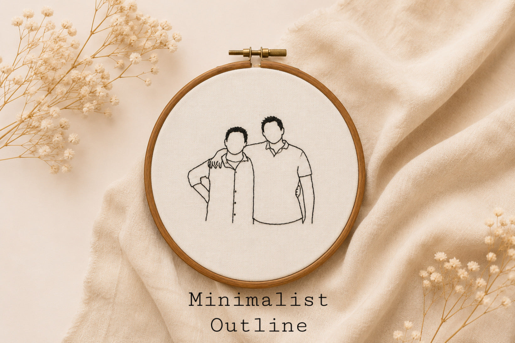 Custom made embroidery frame