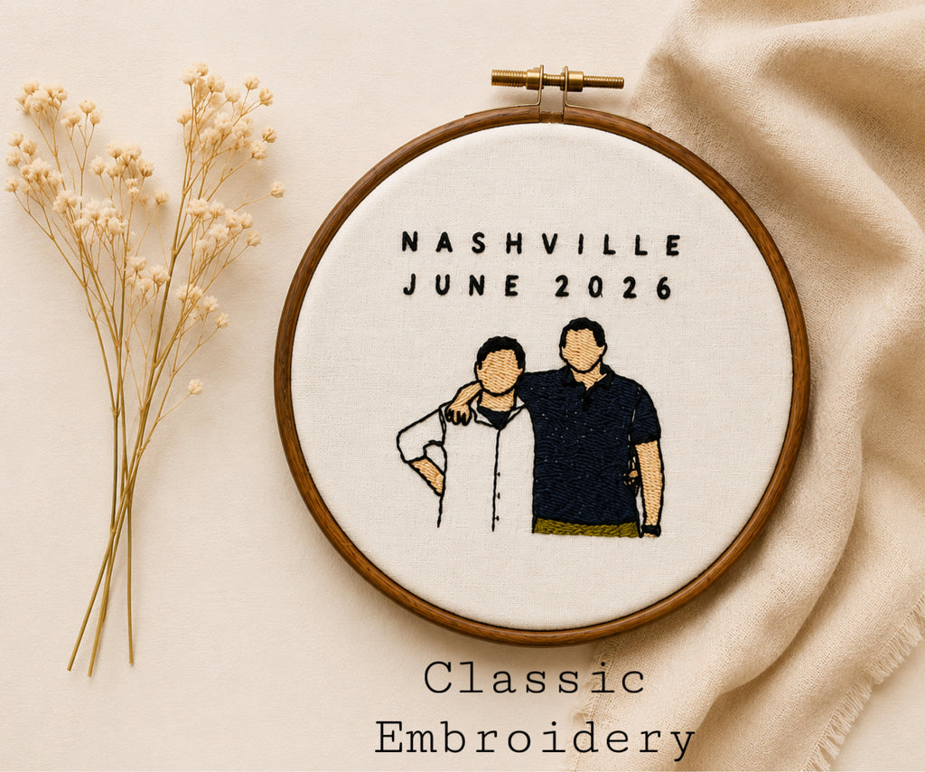 Custom made embroidery frame